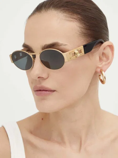 Versace ochelari de soare auriu