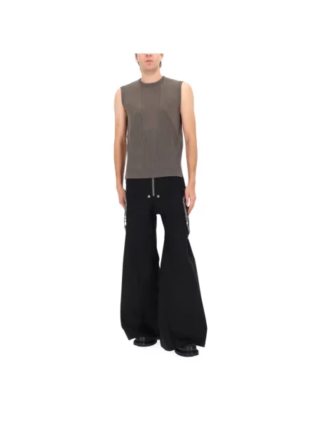 Sweter Rick Owens bez rękawów brązowy