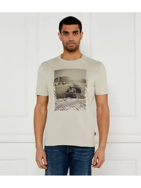 BOSS ORANGE Tricou Te_Dunetrace bej