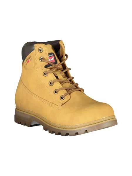 Lniane buty do kostki Carrera o krotszym kroju casual żółte