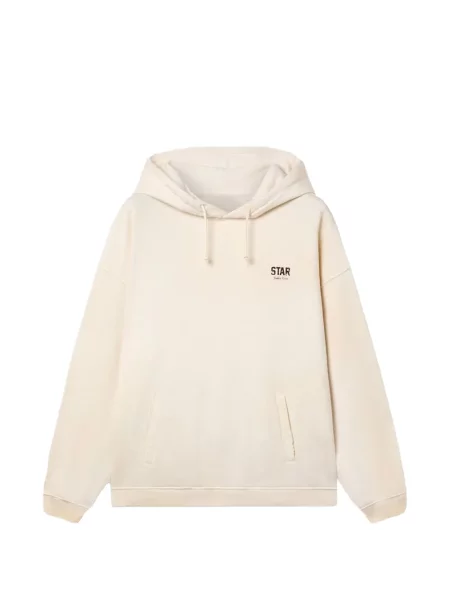 Hanorac cu glugă Golden Goose cu imagine auriu