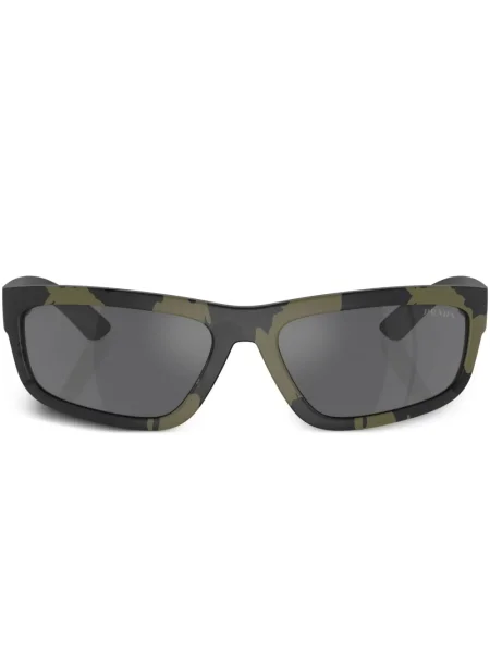 Ochelari de soare Prada Linea Rossa cu model camuflaj verde