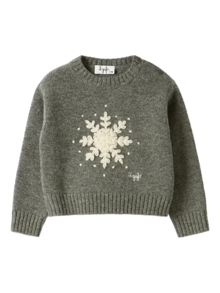 Sweter dziecięcy Il Gufo szary