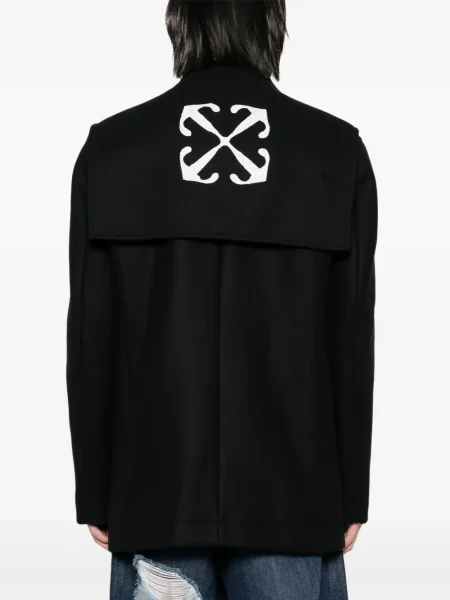Geacă Off-white cu autograf alb