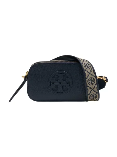 Torebka crossbody Tory Burch skórzana elegancka niebieska