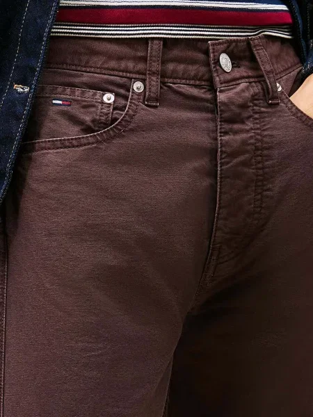 Середній підйом джинси Tommy Jeans коричневі