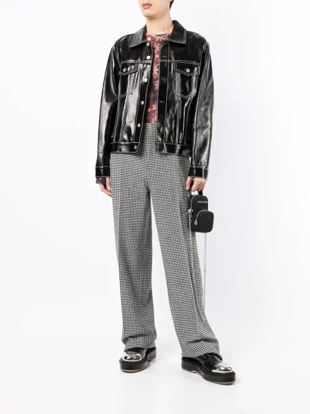 "houndstooth" rašto kelnės Cool Tm juoda