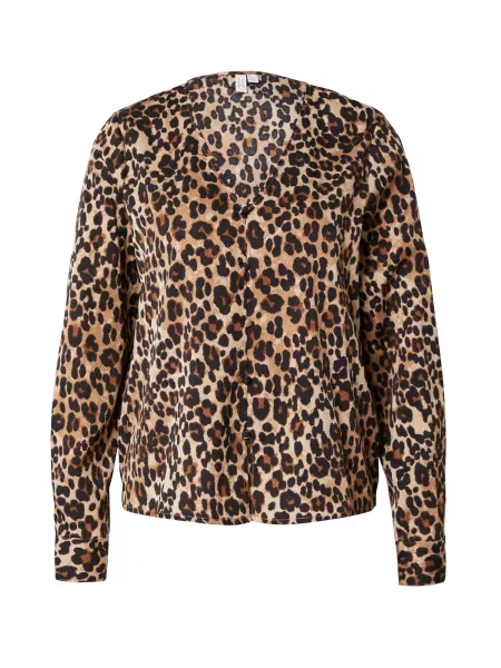 VERO MODA Bluză bej / maro negru