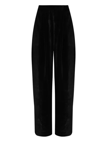 Pantaloni Osklen de catifea plisate negru