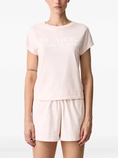 Tricou Sporty & Rich cu imagine roz
