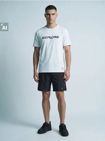 Sinsay Sportovní kraťasy Active šedá