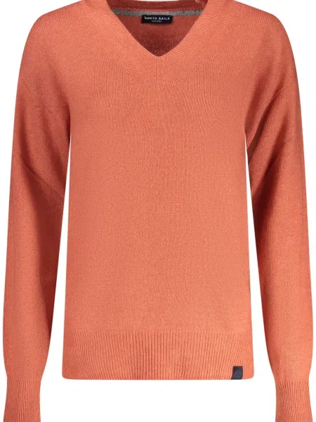Pulover North Sails cu decolteu în V portocaliu