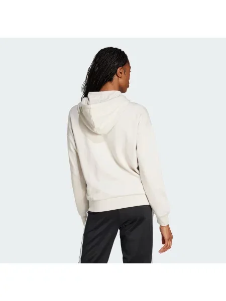 Bluza z kapturem Essentials Linear Full-Zip French Terry biała