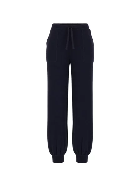 Pantaloni Iceberg alergare cu cordon albastru