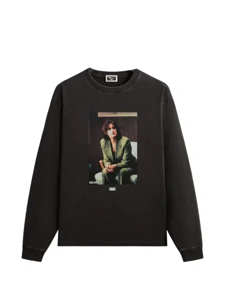 Tricou Kith cu imagine lung negru