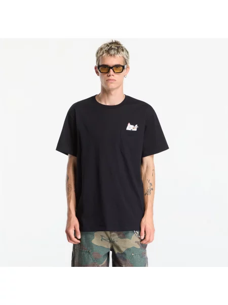 Tricou RIPNDIP Lord Nermal Collage Pocket Tee Black XL negru