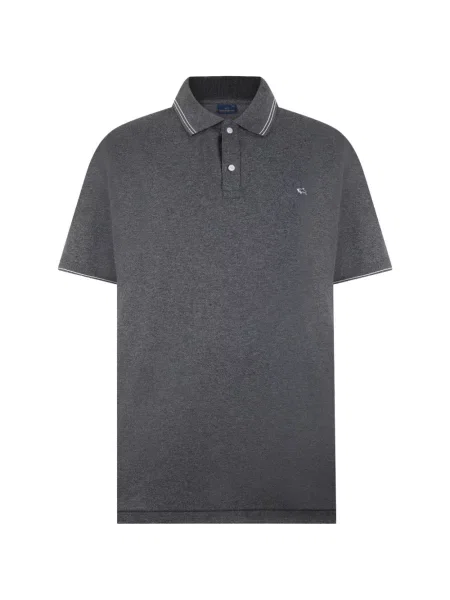 Scurt tricou polo Paul & Shark cu autograf gri