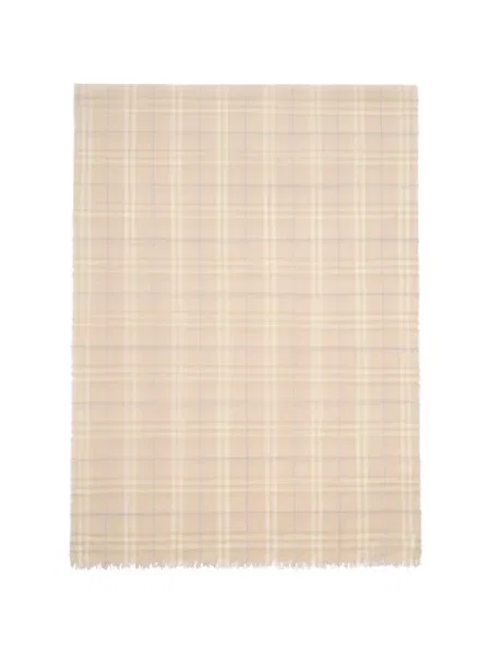 Fular Burberry de lână în carouri