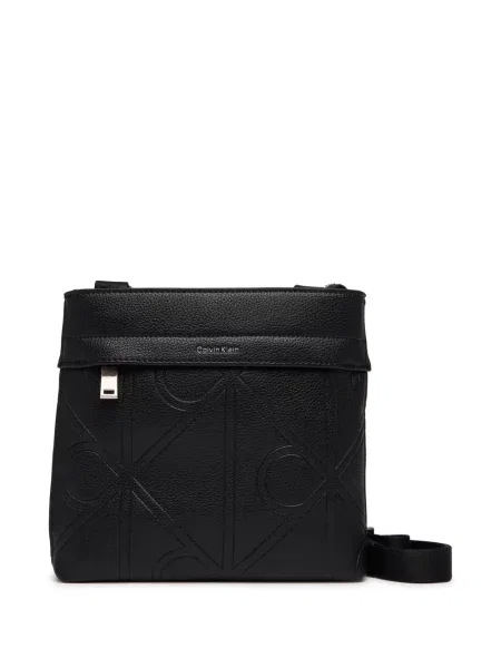 Crossbody taška Calvin Klein s autogramem černá