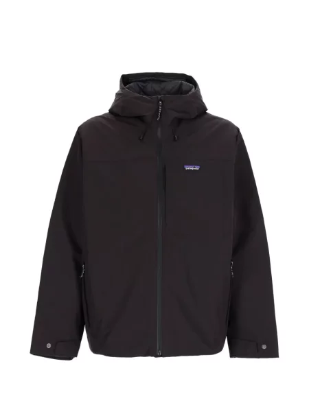 Geacă Patagonia cu glugă cu autograf negru