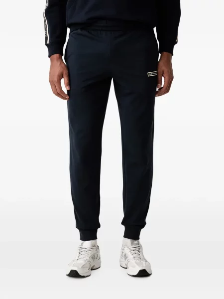 Pantaloni Ea7 Emporio Armani alergare cu autograf albastru