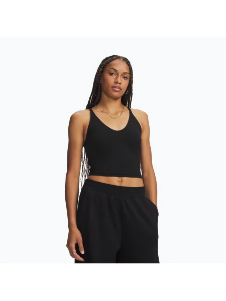 Tricou de antrenament pentru femei Under Armour Meridian Support Tank ultimate black/ultimate black negru