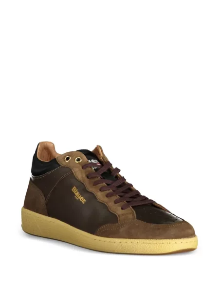 Sneakerși Blauer din piele de căprioară maro