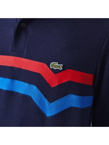 Поло Lacoste синее
