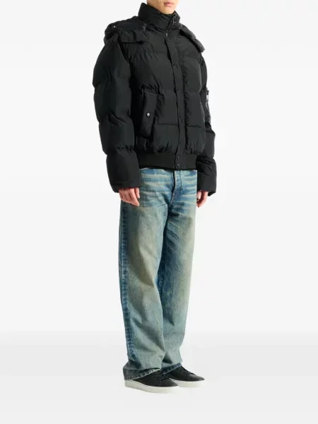 Geanta de piele Balmain negru