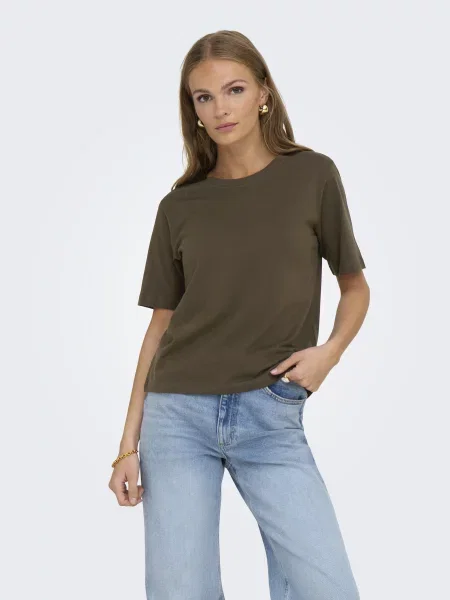 Футболка JDY темно-коричневий коричнева