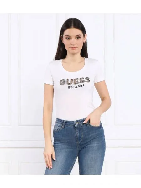 GUESS Tricou alb