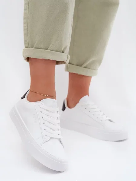 Teniși Big Star Shoes din piele alb