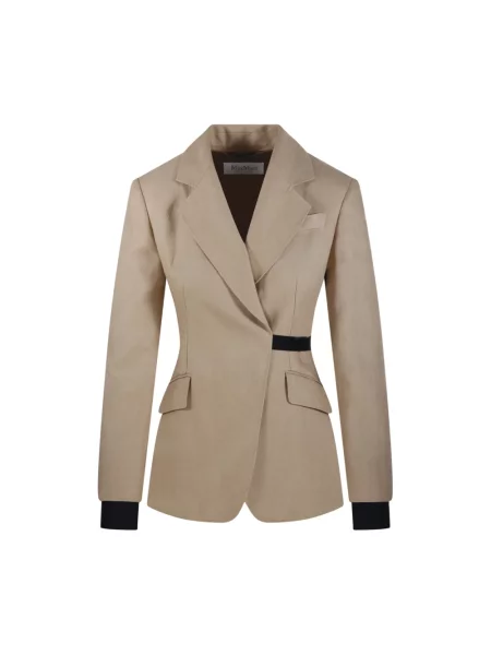 Lniana marynarka Max Mara brązowa