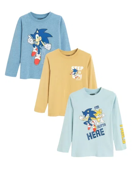 COOL CLUB by SMYK Tricou albastru deschis / galben alb