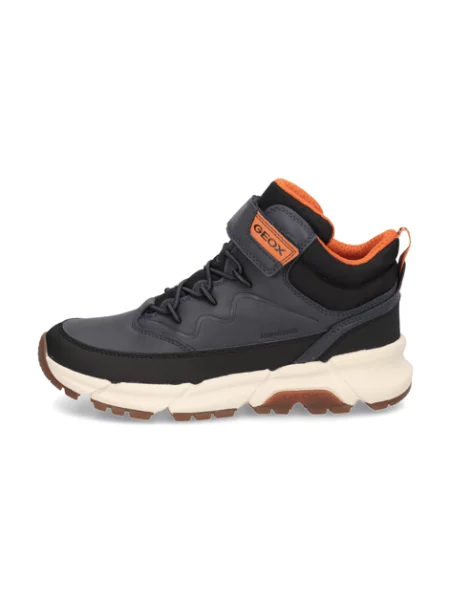 Kotníková obuv Geox J Flexyper Plus Boy S Tmavomodrá černé