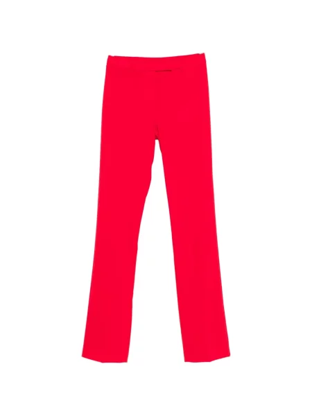 Pantaloni Patrizia Pepe din crep roșu