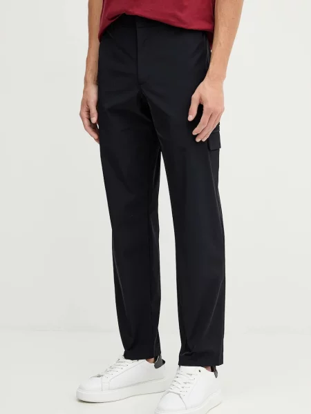 Kalhoty Armani Exchange tmavomodrá přiléhavé