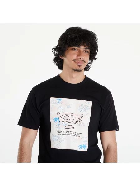 Тениска Vans с принт черно