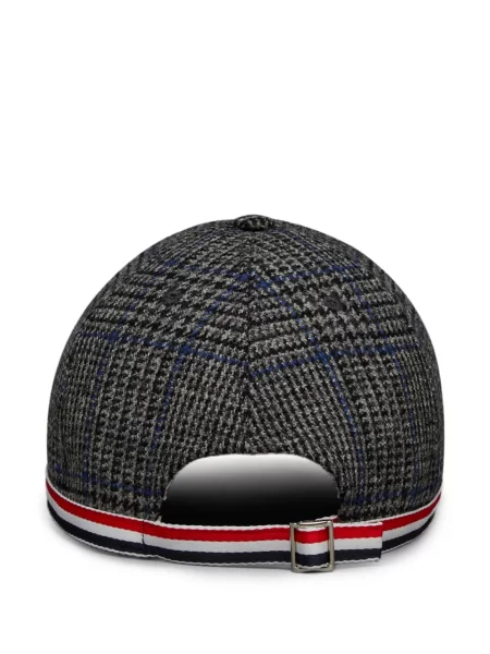 Șapcă Thom Browne din țesătură twill gri