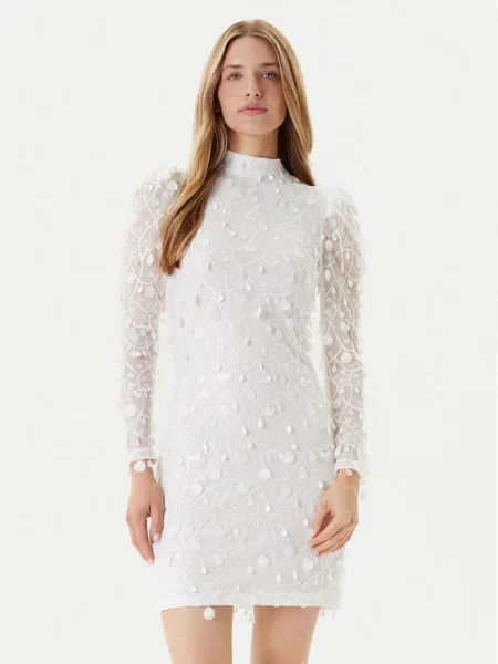 YAS Rochie cocktail alb