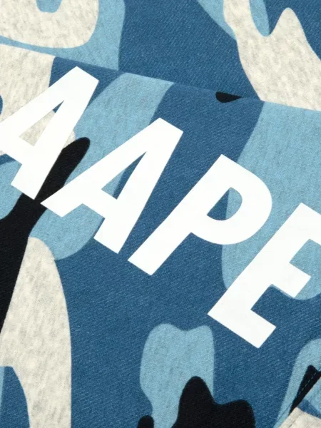 Džemper Aape By *a Bathing Ape® s printom s camo uzorkom plava