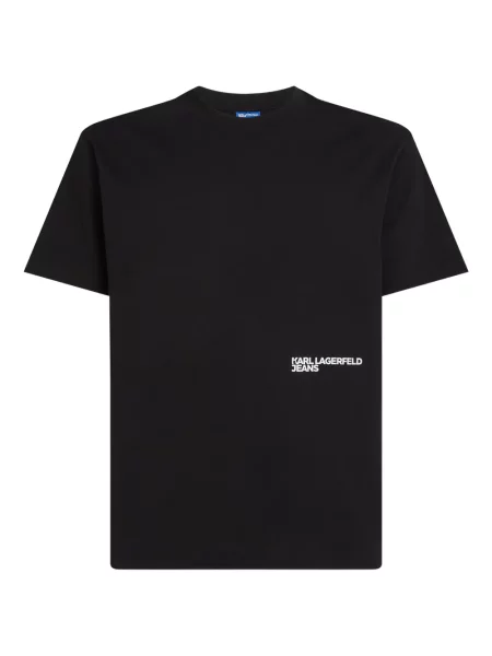 Tricou Karl Lagerfeld Jeans cu imagine negru