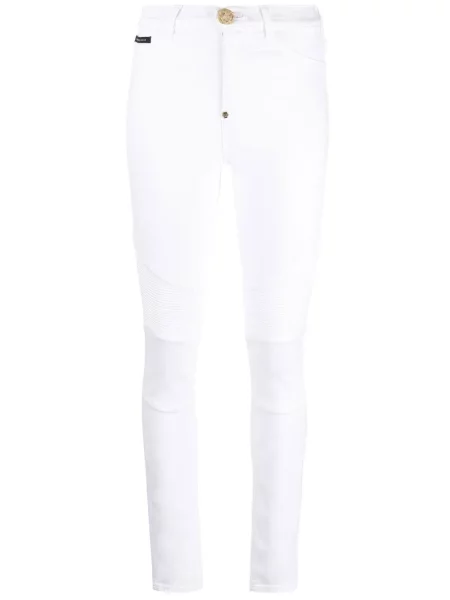 Blugi skinny Philipp Plein alb