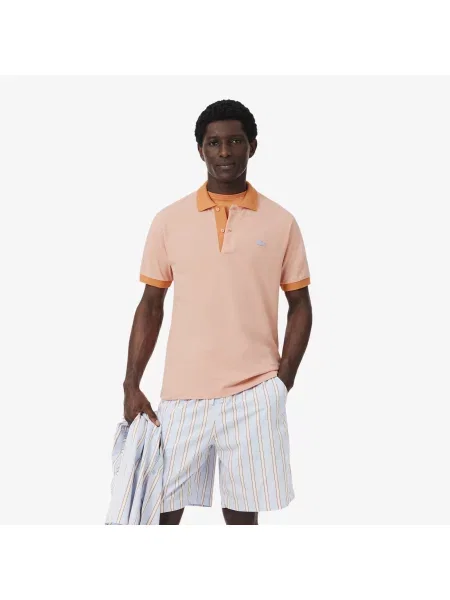 Lacoste Koszulka Polo Classic Fit pomarańczowa
