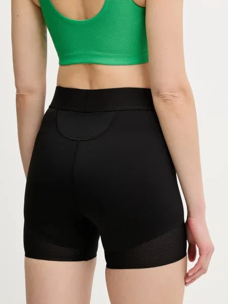 Tréninkové šortky Calvin Klein Performance s potiskem high waist černá