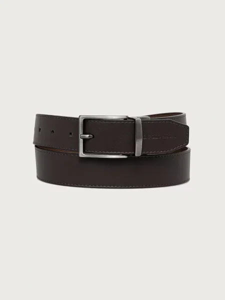 U.S. Polo Assn. curea pentru bărbați DALLAS BONDED maro