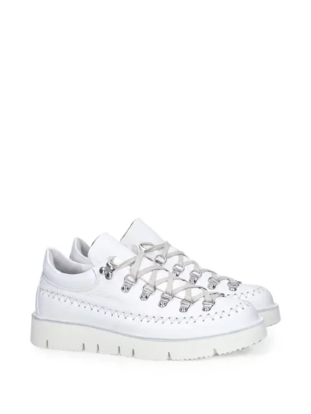 Fűzős bőr sneaker Fracap fehér