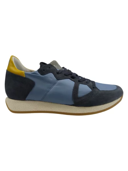 Sneakersy Philippe Model skórzane niebieskie