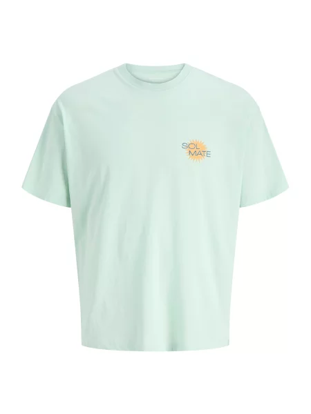 JACK & JONES Tricou JORSUN opal / muștar / verde deschis / roz galben