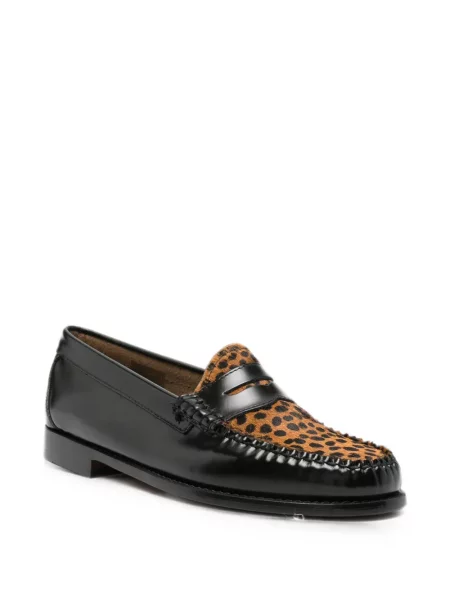 Pantofi loafer G.h.bass cu imagine cu model leopard negru